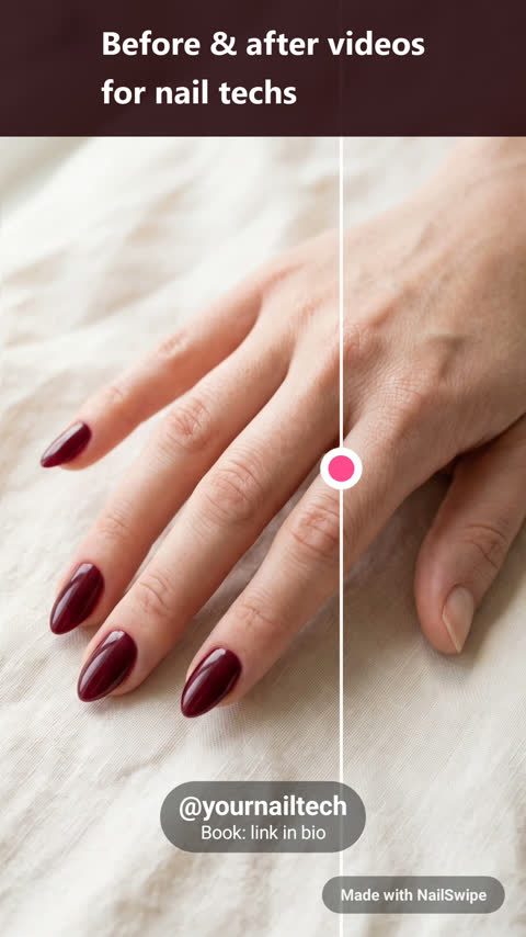 Slider reveal on nails